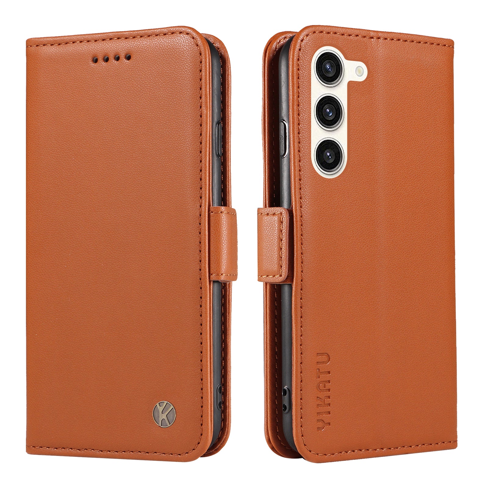 YIKATU YK-003 pro Samsung Galaxy S23 Flip Folio peněženkový kryt PU kožený stojánek magnetické pouzdro na telefon YIKATU YK-003 pro Samsung Galaxy S23 Flip Folio peněženkový kryt PU kožený stojánek magnetické pouzdro na telefon